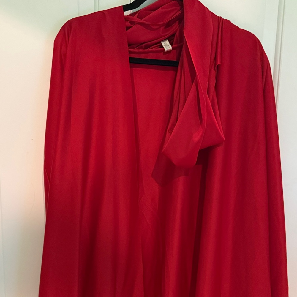 Red cape with hoodie
